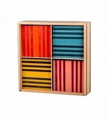 KAPLA Octocolor(100)8C - KAPLA 8色積木盒(100PCS/木盒)#3790